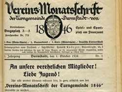 Vereinszeitschrift 1<br />
                    (1924)